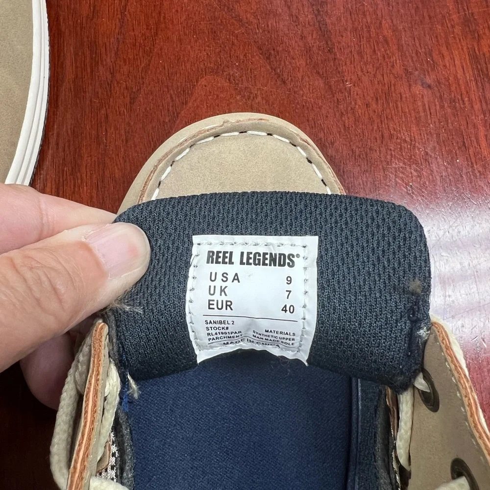Reel Legends Womens Tan Boat Shoes Sz 9 - Picture 7 of 7